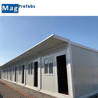 Kit de structure de maison conteneur modulaire préfabriquée détachable Mag Prefabs pour immeuble de bureaux au design moderne