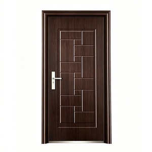 Modern Steel Wood Interior Door Sound Insulation Manual Opening <b>Polymer</b> Door For Home Entry And Rental Rooms - Product Image 1
