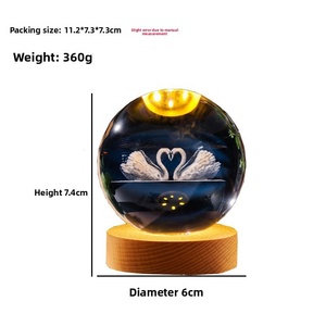 Hochwertige Anpassbare Gemusterte Kristallkugel Direktverkauf ab Werk Kristallkugel für Geschäftsgeschenke - Product Image 6