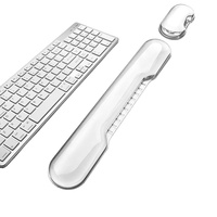 Repose-poignets transparent en silicone pour clavier et souris, idéal pour le bureau et la vente en gros