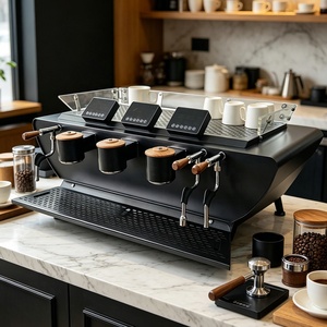 Máquina de Café Espresso Semiautomática Comercial de Alta Calidad, de Dos y Tres Cabezales, para Cafetería, BS-YL Semiautomática O - Product Image 3