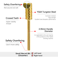 Meilleures ventes : Ponceuse à ongles électrique avec logo OEM, acier au tungstène, grande meule conique Volcano 3xc en carbure, livraison gratuite