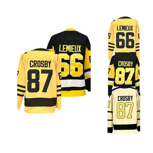 Nouveau maillot de hockey sur glace 2026 avec surpiqûres 87 Sidney-Crosby 71 Evgeni Malkin 58 Kris Letang 65 Erik <span class=keywords><strong>Karlsson</strong></span> 66 Lemieux - Product Image 5