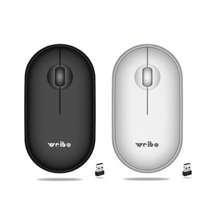 Weibo RF-6100 2.4Ghz Wireless <b>Mouse</b> Black White <b>USB</b> Receiver Included - Product Image 2