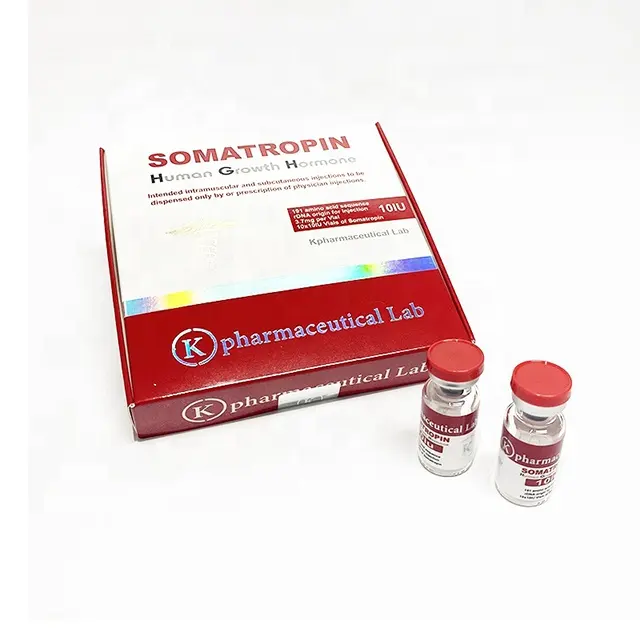 Printed bodybuilding Peptide hormone human growth gh 2ml 191aa box private label pharmaceuticals 10iu label