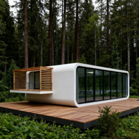 Maison conteneur de luxe Apple Cabin, Villa modulaire moderne, Appartement préfabriqué écologique, étanche et pratique pour jardin, Tiny House à vendre