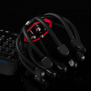 Masseur de tête intelligent à miroir croisé, à dix griffes vibrantes, pour la relaxation du cuir chevelu, rechargeable, en plastique, appareil de thérapie capillaire - Product Image 1