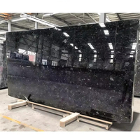 Dalles de granit galaxie noire naturelle 100% Carreaux de pierre de conception moderne pour l'extérieur et la cuisine-Poli et flammé