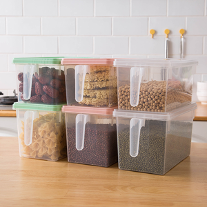 キッチン収納ボックス冷蔵庫オーガナイザープラスチック製透明ケースヘルメティック容器,食品冷凍ホーム用 - Product Image 6