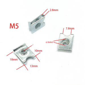 Assortiment de fixations zinguées M4 M5 M6 - Plaques de serrage filetées, écrous en U, écrous à clip et écrous à rivets pour <span class=keywords><strong>moto</strong></span> et scooter - Product Image 4