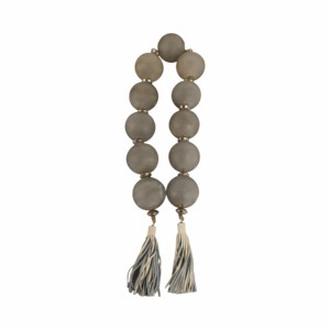 Ghirlanda di perline in vetro testurizzato con accenti metallici per decorazioni domestiche e bagno, ornamento moderno da appendere per ufficio, soggiorno - Product Image 1