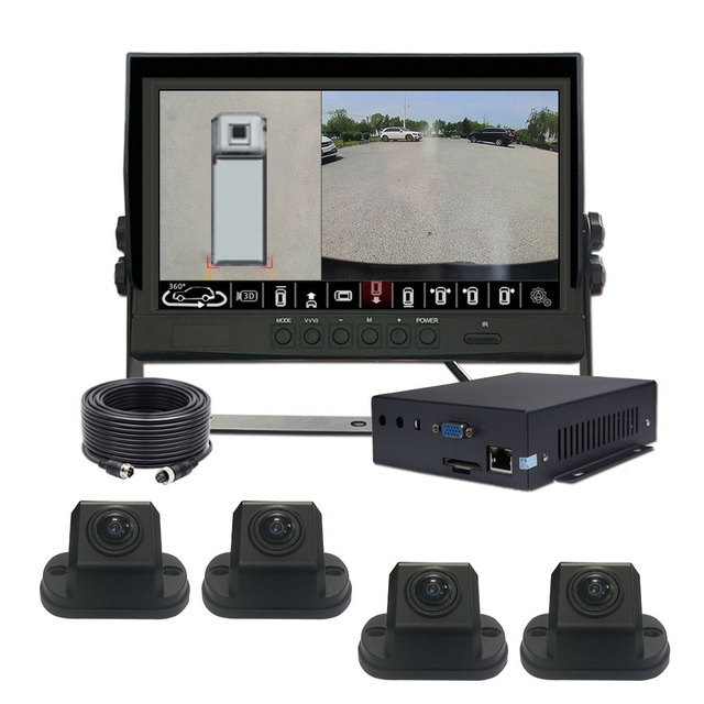 2d 3d Hd 720p 360 Car Parking Camera 360 Degree Bird View Truck Camera System for Special Vehicles Heavy-duty Reversing Solution
