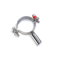 Support de tuyau sanitaire en acier inoxydable Wensen 304/316 - Clip/collier de serrage pour tuyau avec base