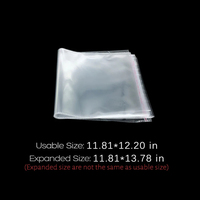 Paquet de vêtements refermable imprimé de logo personnalisé sac OPP sac de violoncelle transparent Bopp auto-scellant sacs cellophane en plastique transparent