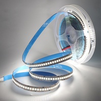 Bande lumineuse LED flexible de haute qualité 2835, 12V 24V, 240 LED/m, 10mm, 18W, 5M 10M, 3000K 4000K 6500K, super lumineuse, dimmable