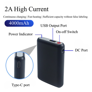Banco de Energía Portátil y Estación de Carga Rápida con USB Tipo C de 5V 2A y Alta Corriente de 4000mAh - Product Image 4