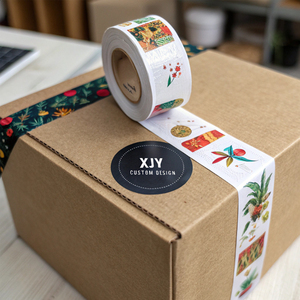Xjy tùy chỉnh thiết kế in Offset nhãn giấy eo Sticker bọc xung quanh các tông bao bì giấy hộp tay áo - Product Image 3