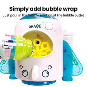 Souffleur de bulles électrique astronaute spatial avec lumières et musique, réservoir de 110 ml, jouet de fête en plein air pour enfants, cadeau - Product Image 5