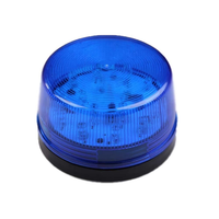 Luz Estroboscópica LED de 12V para Alarma de Seguridad, Sirena de Advertencia con Luz Intermitente Azul y Roja