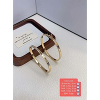 Bracelet manchette Laifude minimaliste et élégant en or 18 carats avec moissanite, confortable à porter, en or massif de qualité supérieure pour un usage quotidien