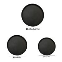 Plateau organisateur rond en silicone pour comptoir, rangement antidérapant et étanche pour salle de bain, cuisine, bureau, bougies et parfums