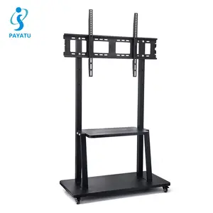 TVs Rolling TV Stand Mobile TV Cart for 50-120 Inch LED LCD Flat Panel Screens Holds Up to 220lbs Vesa 900*600mm