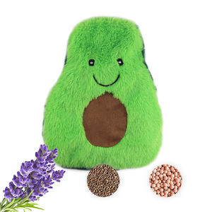 保温パッド取り外し可能なマイクロ波可能な小型ヒートパッド詰め動物ぬいぐるみアボカド加熱パッド - Product Image 2