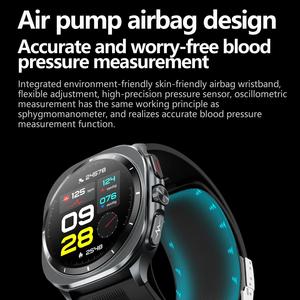 Máy Bơm Không Khí Tk65 Thông Minh Đồng Hồ Tập Thể Dục Tracker Android Thông Minh Đồng Hồ Amoled Huyết Áp Kiểm Tra OEM ODM Siêu Thông Minh Sang Trọng Đồng Hồ 2024 - Product Image 3