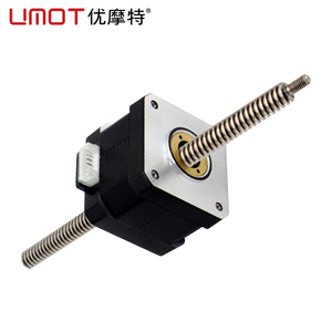 UMOT yüksek hızlı Mini kurşun vida ile Anti boşluk fındık Nema8 11 14 17 23 olmayan esir hibrid lineer tekleyerek çalışan Motor 3D yazıcı için - Product Image 2