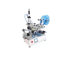 Machine d'étiquetage semi-automatique pour bouteilles rondes et plates, pour coller des étiquettes sur des bouteilles carrées, hexagonales et coniques