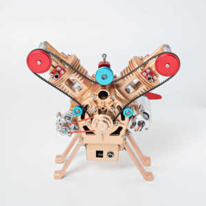 Kit de Ensamblaje de Motor de Cilindro Doble en <span class=keywords><strong>V</strong></span> de Metal para Motor de Árbol de Levas Superior DM114 <span class=keywords><strong>V2</strong></span>, Modelo Educativo - Product Image 4