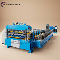 Machine de formage de tuiles en acier coloré à commande PLC, ligne de production de tuiles de haute précision avec pompe à roulement pour les acheteurs mondiaux du secteur de la construction