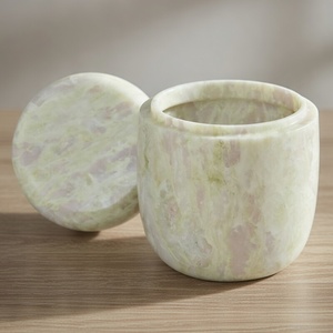 İnsan Külleri için Doğal Yeşil Yeşim Kremasyon Urnesi, Kişiselleştirilmiş Lazer Gravür ve Kadife Hediye Kesesi Dahil - Product Image 3