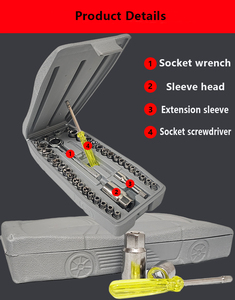 Ensemble d'outils de réparation automobile mécanique de 40 pièces <span class=keywords><strong>avec</strong></span> étui pour l'entretien des véhicules -M - Product Image 6