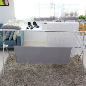 [เพื่อนรักในบ้าน] ราวตากผ้าพับได้ทรง X ขนาดใหญ่ (10 ไม้แขวน+ตาข่าย) แข็งแรง ทนทาน สำหรับการจัดการซักอบผ้าในบ้านอย่างเป็นระเบียบ - Product Image 5