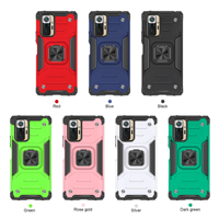 Coque magnétique pour Redmi Note 10 Pro, étui de protection en TPU et PC, anti-chocs, anneau support