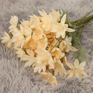 ดอกไม้ประดิษฐ์อีพิฟิลลัมสีน้ำเงิน ผ้าไหม สำหรับตกแต่งงานแต่งงาน จัดดอกไม้เสมือนจริงคุณภาพสูง - Product Image 3