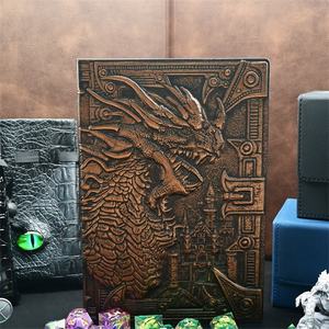 Carnet de notes A5 en cuir gaufré de couleur Donjons et Dragons Livres de dés du MDN pour les jeux RPG - Product Image 2