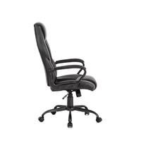 Chaise de jeu ergonomique Guanfu noire avec logo personnalisé, en maille PVC, accoudoirs en métal PP, hauteur réglable, inclinable et extensible