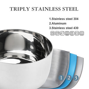 TIANXINGヘビーデューティTri Plyステンレス製調理器具セットノンスティックゴールドハンドルクッキングスープ & ストックポット & パン - Product Image 2