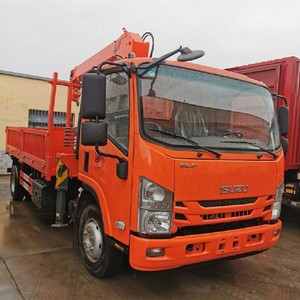 รถบรรทุกติดเครน ISUZU 5 ตัน รถบรรทุกติดเครน 4x2 แบบแขนตรง รถบรรทุกติดเครนบูมยืดไสลด์ - Product Image 1
