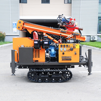 Foreuse de puits d'eau diesel sur chenilles SM200 de 200 m, machine de forage portable