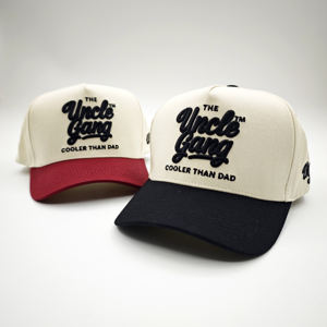 Casquette de baseball à 5 panneaux bicolore avec logo personnalisé brodé, visière incurvée, style A-Frame, pour femmes et enfants - Product Image 3