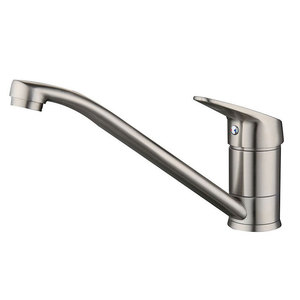 Kitchen Faucet Single Handle Ceramic Valve 180 Degree Rotate Deck Mounted Contemporary Style - Product Image 3