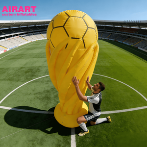 Fiesta de Fútbol Inflable: Balón de Fútbol y Liga de Campeones |   Copa de Fútbol para Decoración de Eventos Deportivos - Product Image 1