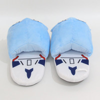 Vente en gros Evangelions pantoufles en peluche Rei Ayanamis anime bidimensionnel automne et hiver dessin animé demi-paquet de chaussures en coton