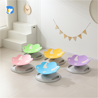 Chaise rotative sensorielle pour enfants, série petits dinosaures, en plastique, entraînement vestibulaire