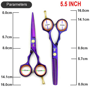 Kéo Cắt Tóc <span class=keywords><strong>5.5</strong></span> Inch Bộ Kéo Cắt Tóc Mỏng Bộ Kéo Cắt Tóc Bằng Thép Không Gỉ Dành Cho Thợ Làm Tóc Cắt Tóc Làm Tóc - Product Image 5