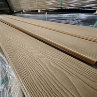 Plancher linéaire lisse de conception moderne de l'usine chinoise WPC platelage imperméable extérieur creux en bois plastique Composite platelage