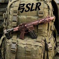 Vente directe usine : Pistolet jouet électrique à billes de gel SLR avec engrenages métalliques, boîtier transparent blanc et noir, modèle SLR Splat Blaster